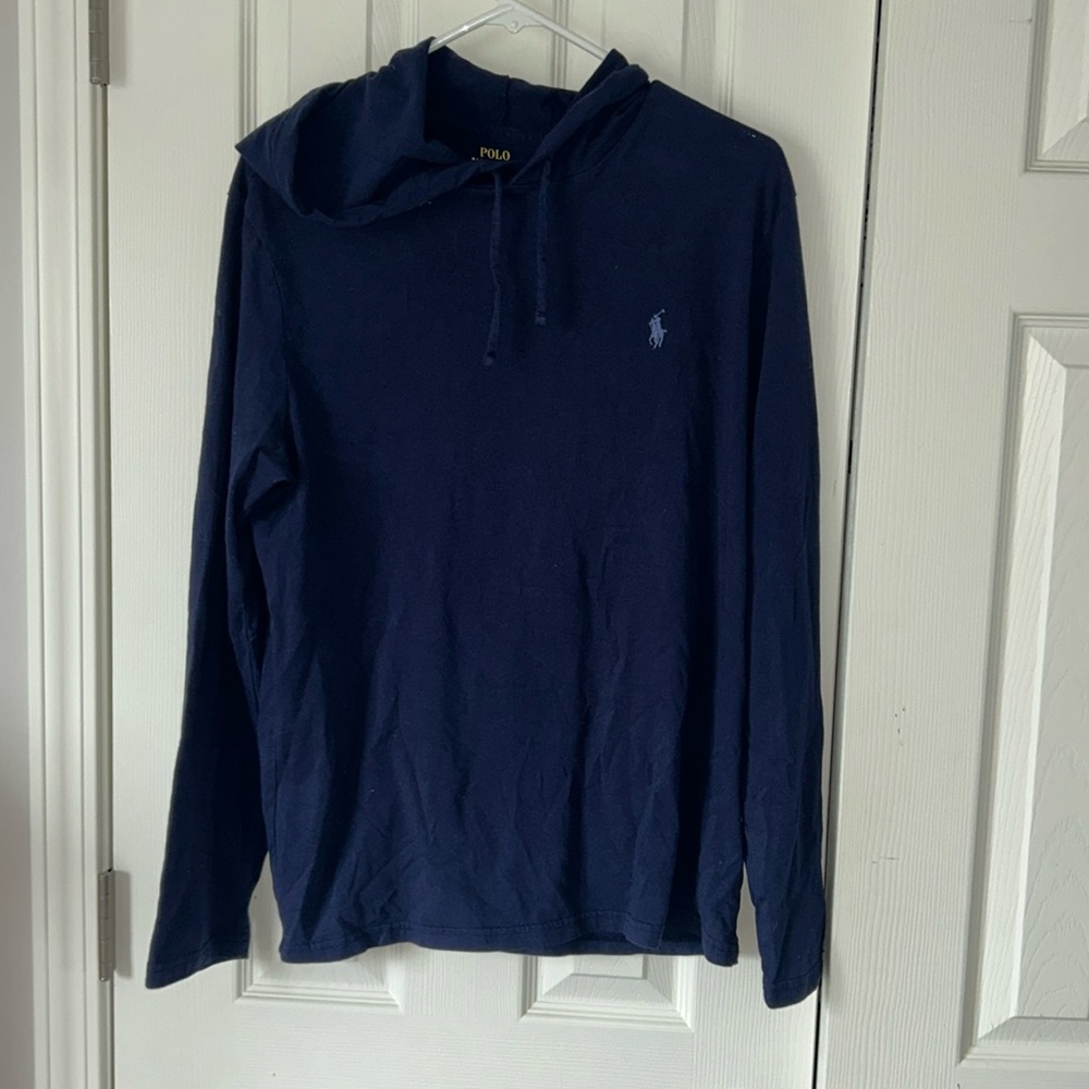 Polo Ralph Lauren men’s navy blue lightweight hoodie size medium